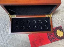 Etue pro serii 3 Lunární kalendář - zlaté 12x 1/20oz