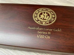 Etue pro serii 3 Lunární kalendář - zlaté 12x 1/20oz