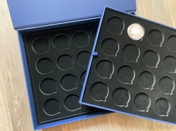 Modrá etue pro investiční stříbrné mince Wiener Philharmoniker 40x 1oz 