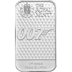 2x 1oz stříbrný investiční slitek The Royal Mint - James Bond 2020 + 2022