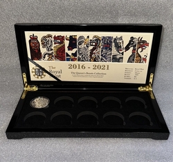 Etue The Queen´s Beasts - pro stříbrné mince 10x 2oz s kartou