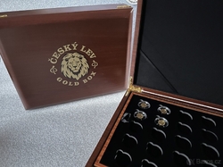 Krabička Etue Český lev pro zlaté mince 