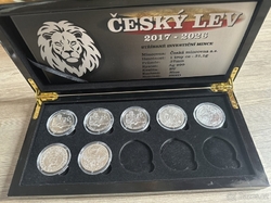 Krabička Etue Český lev 2017 - 2026 pro stříbrné mince  1oz 