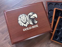 Krabička Etue Český lev & Slovenský orel pro zlaté mince