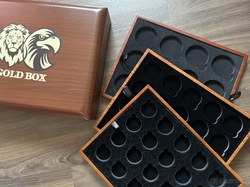 Krabička Etue Český lev & Slovenský orel pro zlaté mince