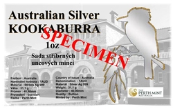 Etue pro stříbrné mince Kookaburra 1oz s kartou