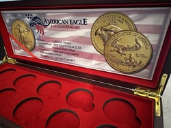 Etue American Eagle Gold Dollars  - pro zlaté mince 10x 1oz s kartou
