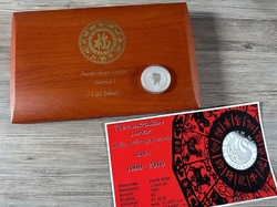 Kompletní sada stříbrných mincí 1oz Perth Mint Lunarní kalendář Série I v etui s kartou mincí