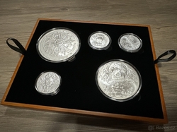 Malé plato na stříbrné mince Český lev 1, 2, 5, 10 oz