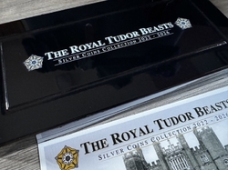 Série The Tudor Beasts od Royal Mint 2023 - první čtyři stříbrné 2oz mince v luxusní etui s kartou