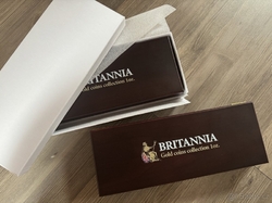 Dřevěná etue Britannia pro 1oz zlaté mince 