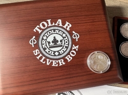 Krabička Etue TOLAR pro stříbrné mince  1oz