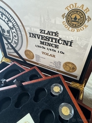 Krabička Etue TOLAR pro zlaté mince  1/25oz 1/4oz 1oz