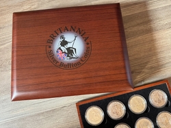 Krabička Etue Britannia pro stříbrné mince 1oz  Krabička Etue Britannia pro stříbrné mince 1oz