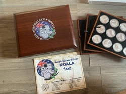 Etue pro stříbrné mince Koala 1oz s kartou  Etue pro stříbrné mince Koala 1oz s kartou