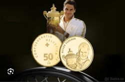 Zlatá mince Roger Federer 50CHF Swissmint 2020 Zlatá mince Roger Federer 50CHF Swissmint 2020
