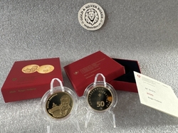 Zlatá mince Roger Federer 50CHF Swissmint 2020