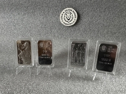 2x 1oz stříbrné investiční slitky The Royal Mint - The Great Engravers Collection