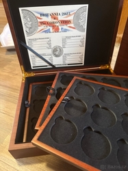 Krabička Etue Britannia Coronation pro stříbrné mince 1oz 