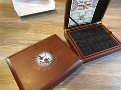 Krabička Etue Britannia Coronation pro stříbrné mince 1oz 