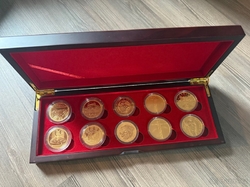 Univerzální etue pro zlaté mince 10x 1oz 39mm