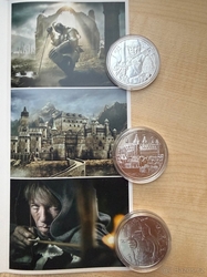 3x 1oz investiční stříbrná mince 825 let Vídeňské mincovny