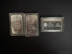 3x 1oz stříbrný investiční slitek The Royal Mint - The Great Engravers Collection