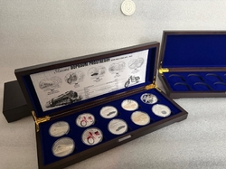 Univerzální etue pro stříbrné mince 10x 1oz 45mm 