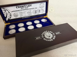 Krabička Etue Český lev 2017 - 2026 pro stříbrné mince  1oz 