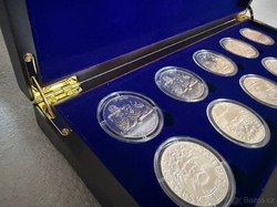 Krabička Etue Český lev 2017 - 2026 pro stříbrné mince  1oz 