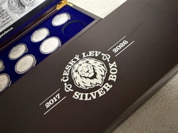 Krabička Etue Český lev 2017 - 2026 pro stříbrné mince  1oz 