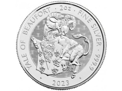 Stříbrná mince 2 Oz The Tudor Beasts Yale of Beaufort 2022