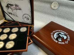 Krabička Etue Slovenský orel pro stříbrné mince  1oz a 2oz - kopie