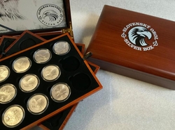 Krabička Etue Slovenský orel pro stříbrné mince  1oz a 2oz - kopie