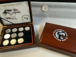 Krabička Etue Slovenský orel pro stříbrné mince  1oz a 2oz - kopie