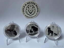 1oz investiční stříbrná mince Lunarní serie 3 Rok Buvola 2021