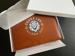 Krabička Etue Český lev pro stříbrné mince  1oz a 2oz