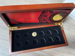 Etue pro serii 3 Lunární kalendář - zlaté 12x 1/10oz 
