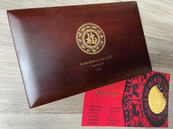 Etue pro serii 3 Lunární kalendář - zlaté 12x 1oz