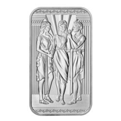 1oz stříbrný investiční slitek The Royal Mint - The Great Engravers Collection - Three Graces 2022 - kopie
