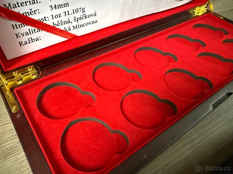 Etue pro zlaté mince ČNB 1oz mimořádná ražba