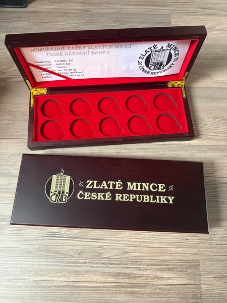 Etue pro zlaté mince ČNB 1oz mimořádná ražba