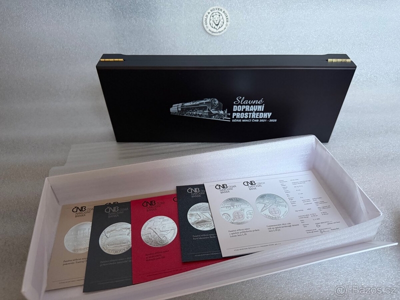 Etue Slavné dopravní prostředky 2021 - 2025 pro 10 mincí