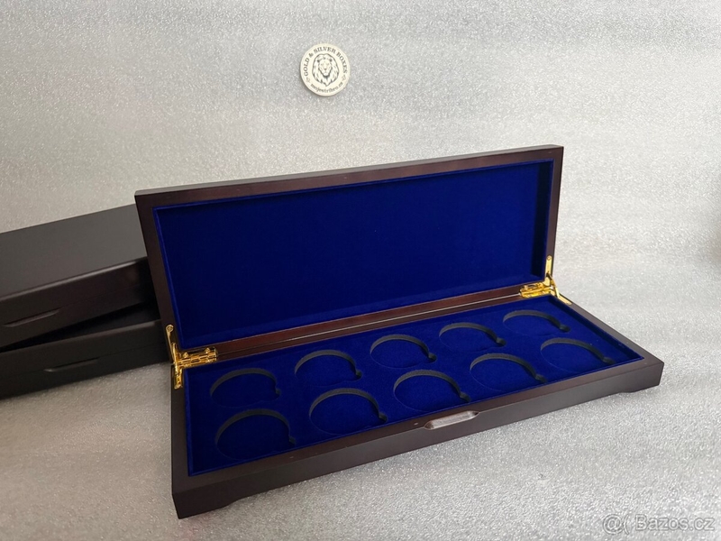 Univerzální etue pro stříbrné mince 10x 1oz 45mm 