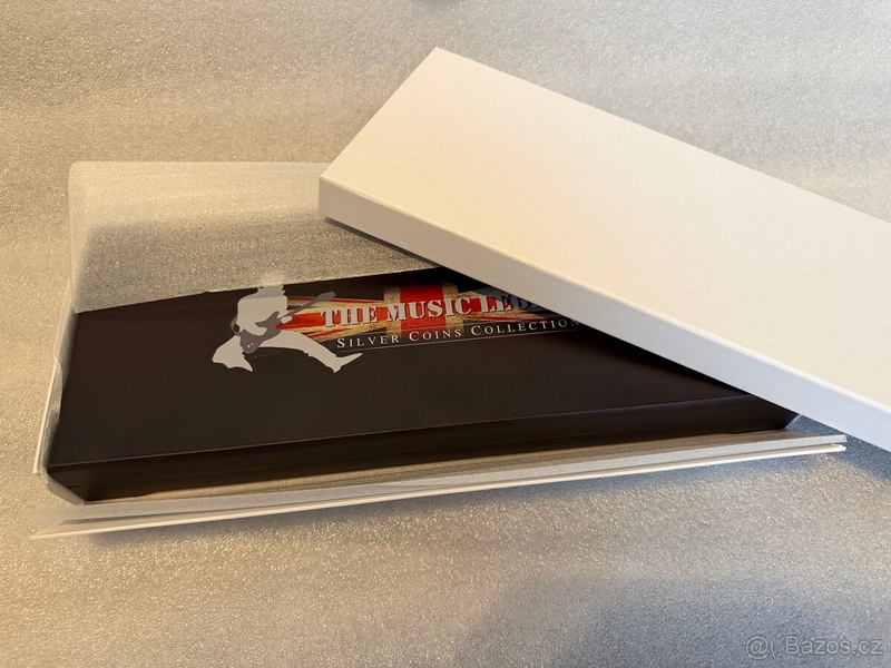 Sada stříbrných minci Hudební legendy od Royal Mint - Music Legends 1oz v etui