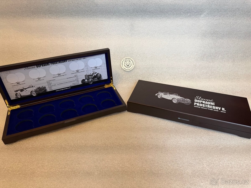 Etue Slavné dopravní prostředky 2026 - 2030 pro 10 mincí 