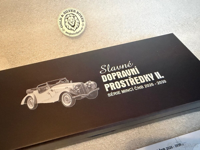 Etue Slavné dopravní prostředky 2026 - 2030 pro 10 mincí 