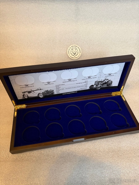 Etue Slavné dopravní prostředky 2026 - 2030 pro 10 mincí 