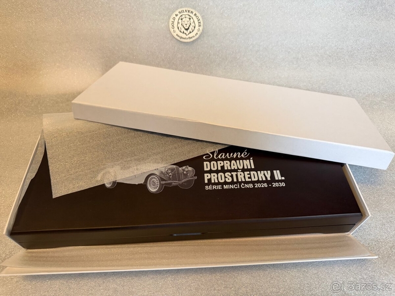 Etue Slavné dopravní prostředky 2026 - 2030 pro 10 mincí 