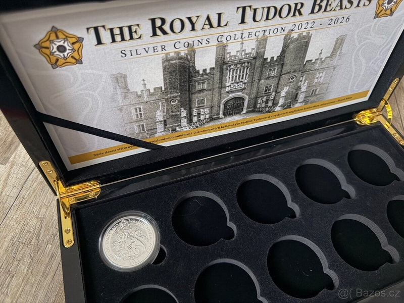 Stříbrná mince 2 Oz The Tudor Beasts Lion of England 2022